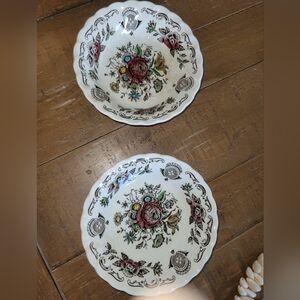 Two myotts bouquet staffordshire England small bowls